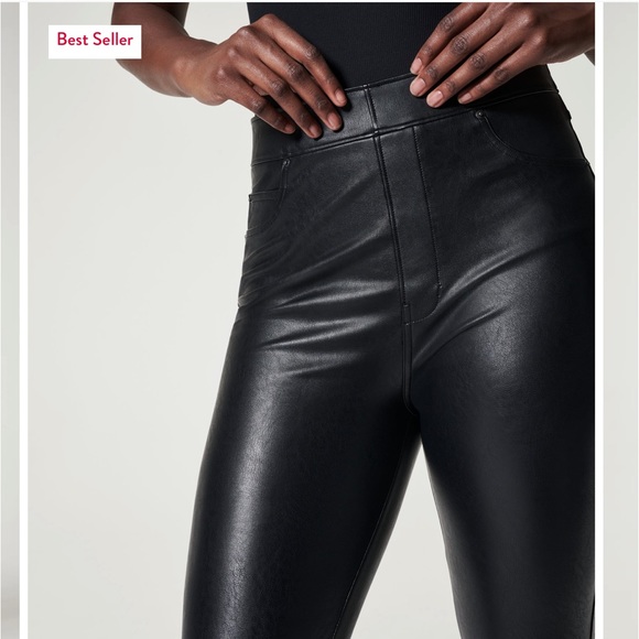 Leather Like ankle skinny pants - Picture 6 of 9